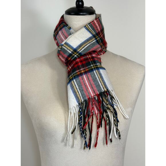 Vintage Christian Dior Monsieur Tartan Plaid Scarf | Cashmaire - Picture 3 of 7